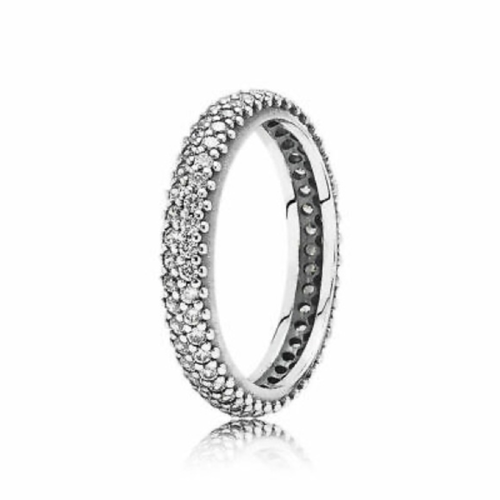 Pandora Inspiration Within Ring Pave Zirconia Sterling Silver Ring 52